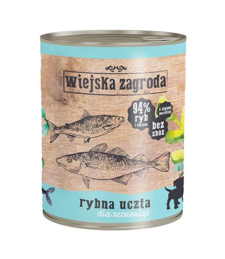Wiejska Zagroda dla szczeniąt Rybna Uczta 800g