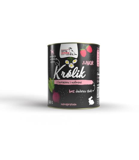 Syta Micha Junior Królik z burakiem i malinami 800g
