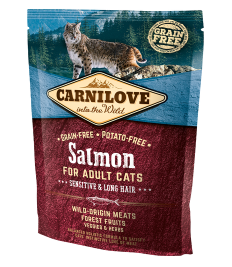 Carnilove Cat Salmon Sensitive & Long Hair - 0,4kg