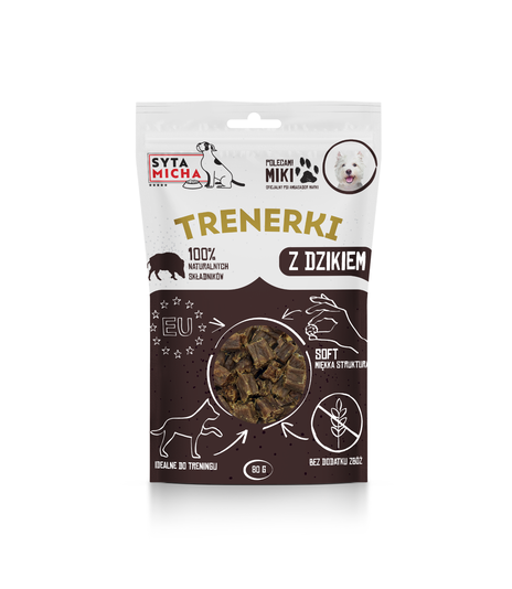 Syta Micha Trenerki z dzikiem 80g