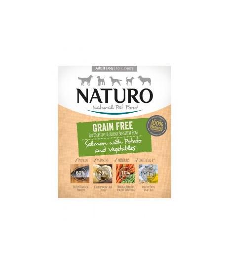 Naturo Grain Free łosoś z ziemniakami i warzywami 400g