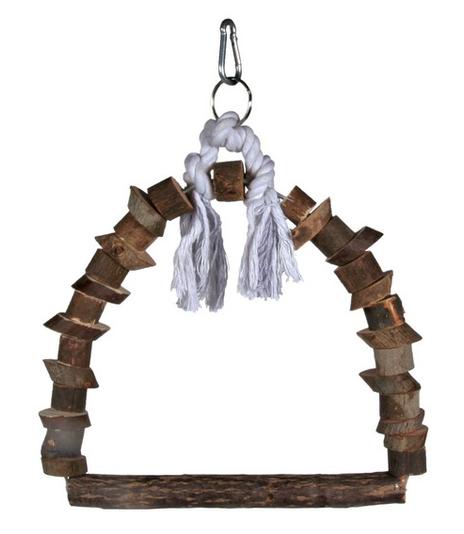 Huśtawka łuk z naturalnego drewna - 22x29cm