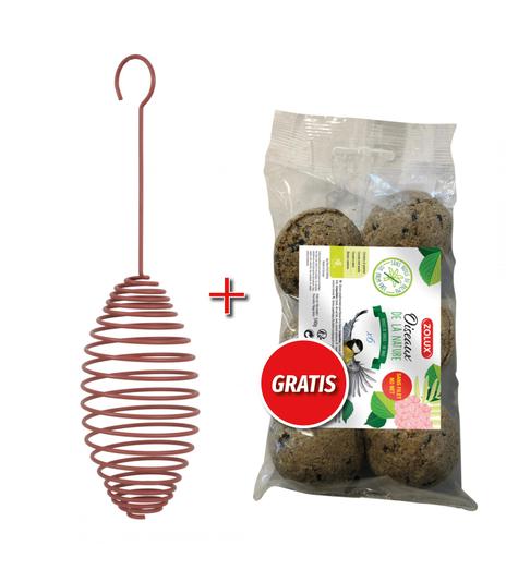 Karmnik spiralny z kulami tłuszczowymi