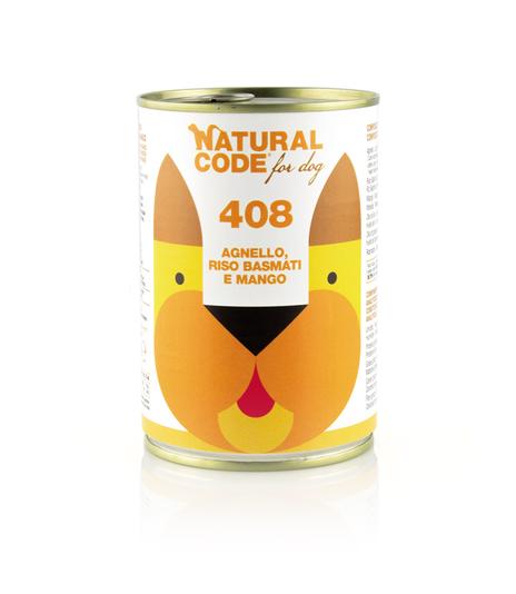 Natural Code DOG 408 lamb, basmati rice and mango 400g