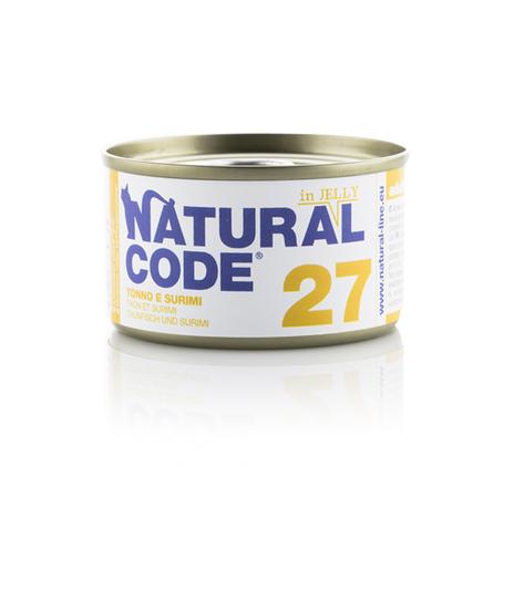 Natural Code Cat 27 Tuna and surimi in jelly 85g