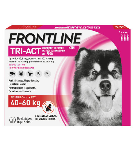 Frontline Krople TRI-ACT dla psów (40-60kg)