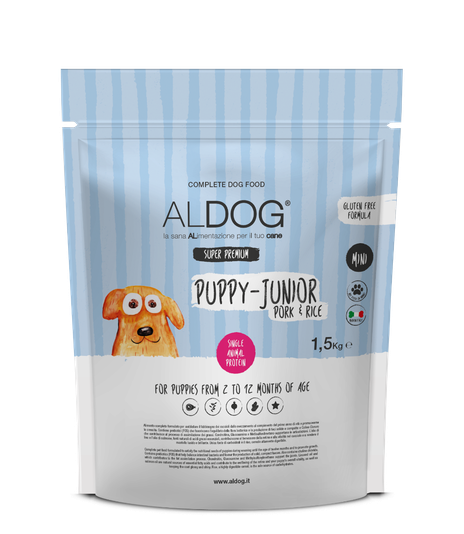 Aldog Puppy Junior Mini Pork & Rice 1,5kg