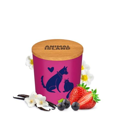 Animal Island świeca malinowa Czerwone Owoce