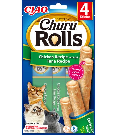 Churu  Cat Rolls Chicken wraps tuna 40g