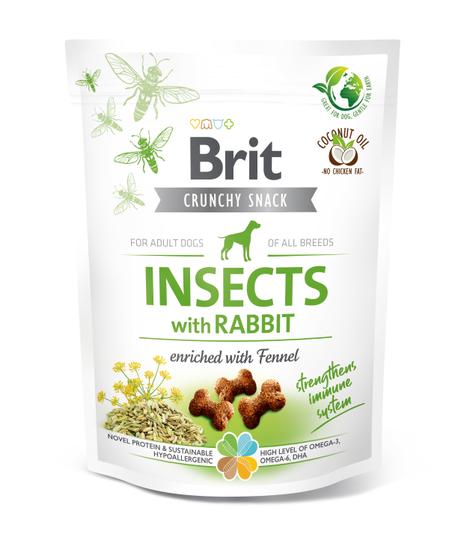 Brit Crunchy Snack Insects with Rabbit 200g
