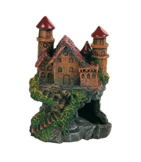 Zamek na skale - 14cm - dekoracja akwariowa