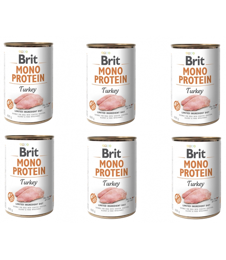 Brit Mono Protein Turkey 6x400g