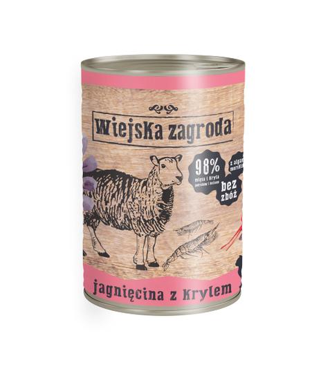 Wiejska Zagroda Jagnięcina z Krylem 400g