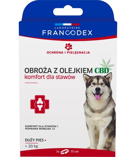 Obroża z olejkiem CBD 75cm