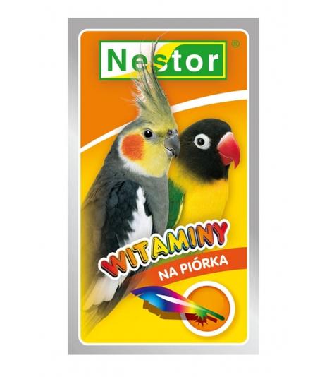 Witaminy dla średnich papug 20g - piórka