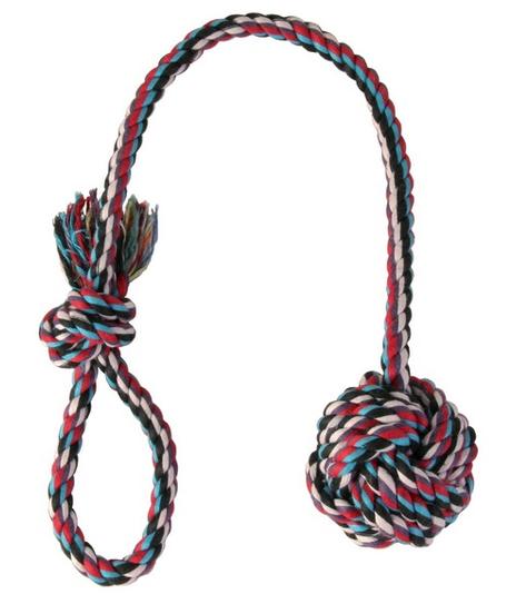 Sznur bawełniany z piłką 50cm