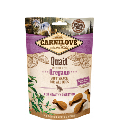 Carnilove Soft Snack Quail & Oregano - 200g