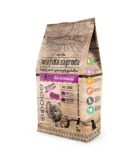 Wiejska Zagroda dla szczeniąt Indyk z jabłkiem 2kg