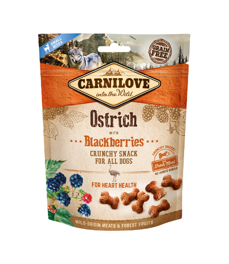Carnilove Crunchy Snack Ostrich & Blackberries - 200g