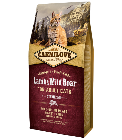 Carnilove Cat Lamb & Wild Boar Sterilised - 6kg