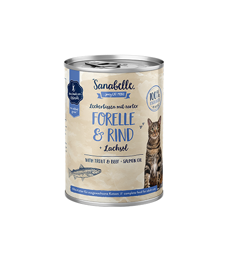 Sanabelle Adult with tender Trout & Beef 400g