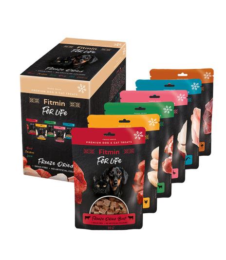 Fitmin For Life Dog & Cat Freeze Dried Multipack 6x30g