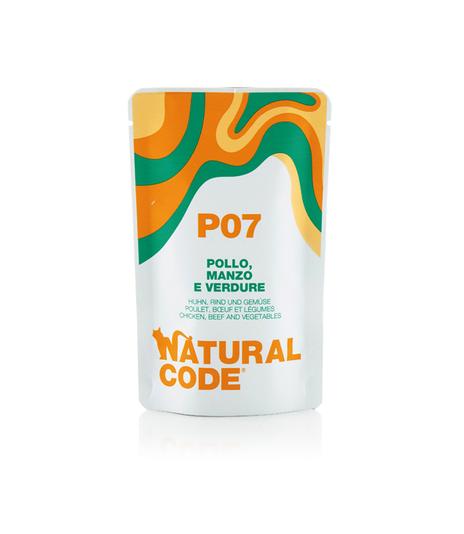 Natural Code Cat P07 Chicken, beef and vegetables saszetka 70g