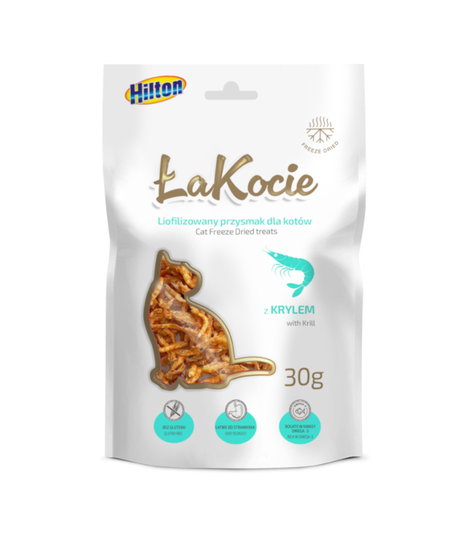 ŁaKocie Liofilizowany przysmak z krylem 30g