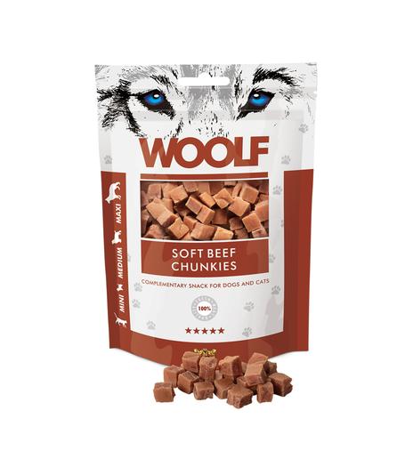 Woolf Soft Beef Chunkies 100g