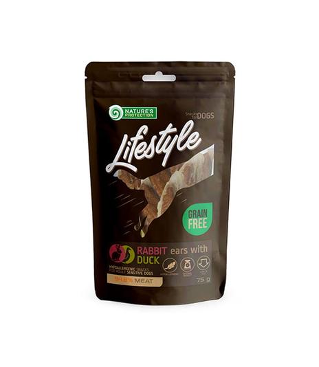 Nature's Protection Lifestyle Snack Rabbit ears with duck 75g