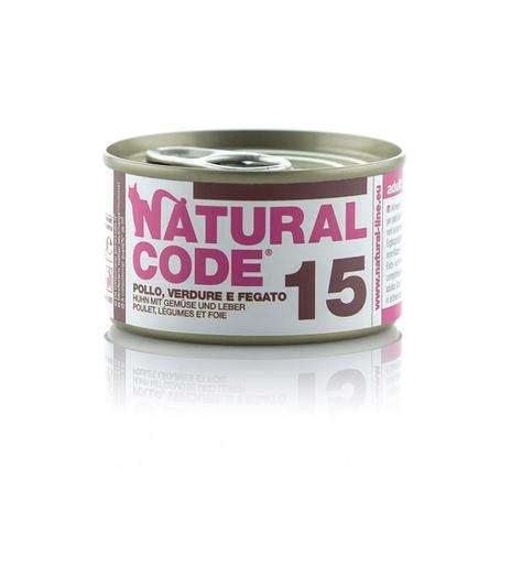 Natural Code Cat 15 Chicken, vegetables and liver 85g