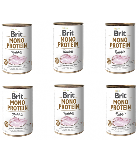 Brit Mono Protein Rabbit 6x400g