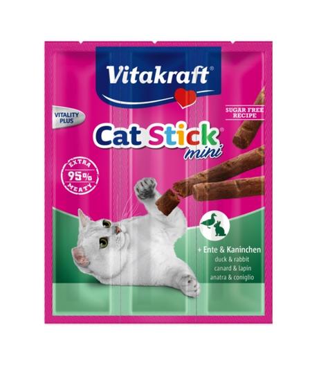 Vitakraft Cat-Stick Mini - kaczka i królik