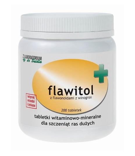 Flawitol dla szczeniąt ras dużych - 200 tabletek