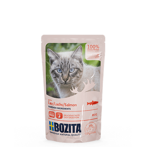 Bozita kawałeczki w sosie z łososiem 85g