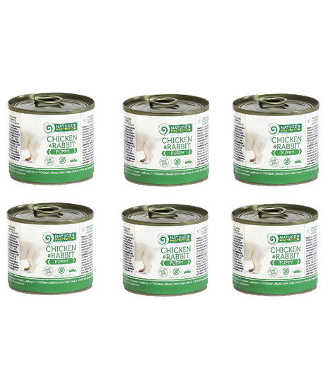 Nature's Protection Puppy Chicken Rabbit 6x200g