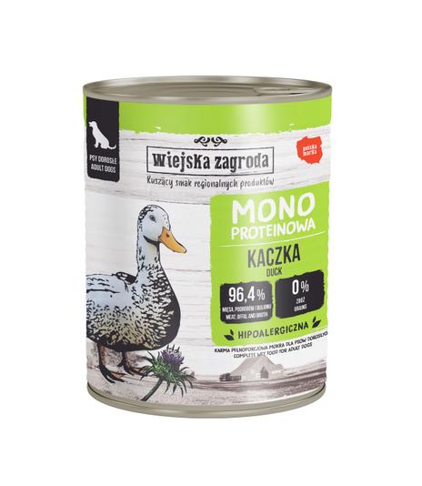 Wiejska Zagroda Mono Kaczka dla psa 800g