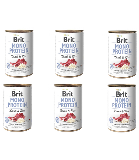 Brit Mono Protein Lamb & Rice 6x400g