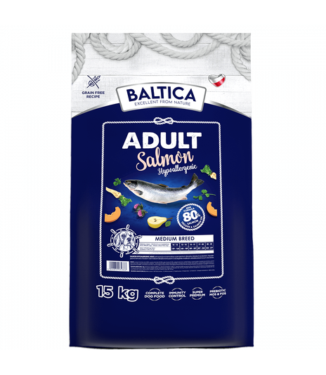 Baltica Salmon Hypoallergenic Medium 15kg