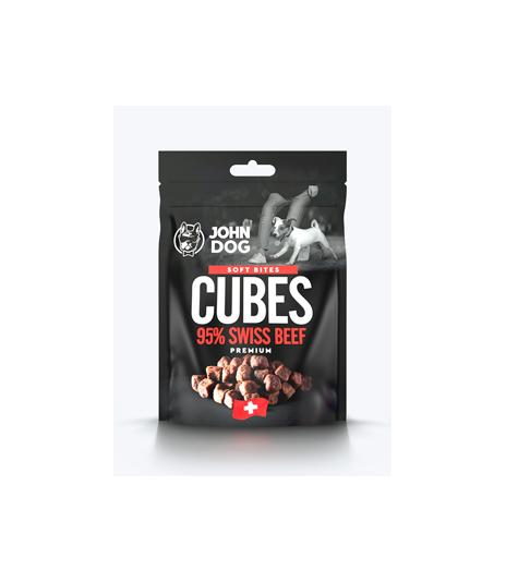 John Dog Soft Bites Cubes 95% Swiss Beef 120g