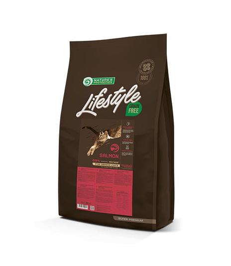 Nature's Protection Lifestyle GF Senior Cat Salmon 7kg