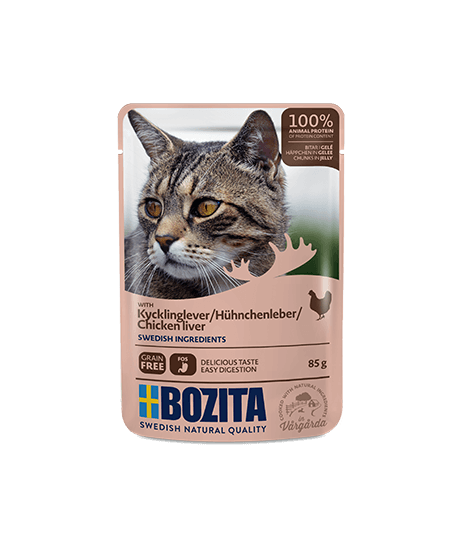 Bozita kawałki w galaretce z wątróbką z kurczaka 85g