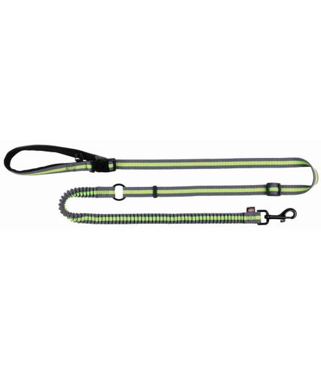 Smycz do joggingu szaro-zielona