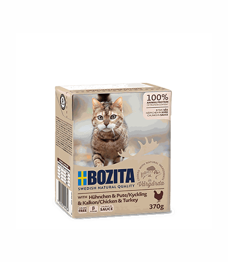 Bozita kawałki w sosie z kurczakiem i indykiem 370g