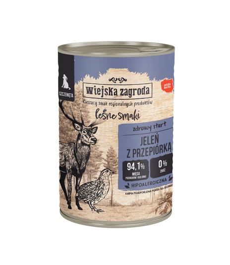 Wiejska Zagroda Leśne Smaki jeleń z przepiórką 400g
