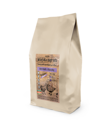 Wiejska Zagroda kurczak z kaczką dla kota 10kg