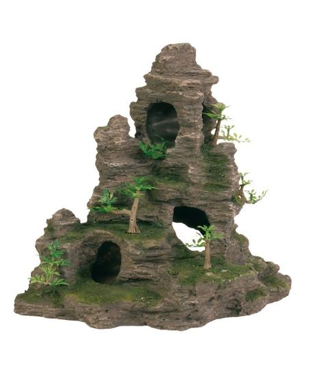 Formacja skalna z roślinami - 31cm