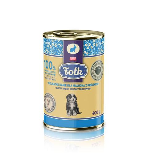 Folk Junior Delikatne danie dla malucha z królikiem 400g
