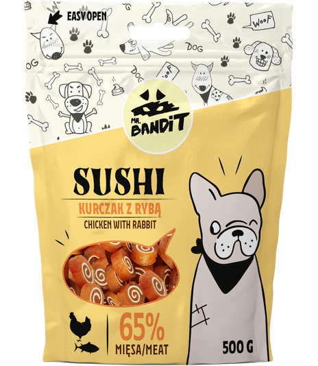 Mr. Bandit Sushi Kurczak z rybą 500g