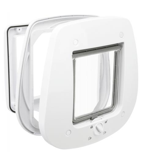 Dwustronne drzwiczki wahadłowe 4-Way do szklanych drzwi 27×26cm